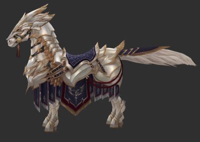 华丽金属铠甲战马01