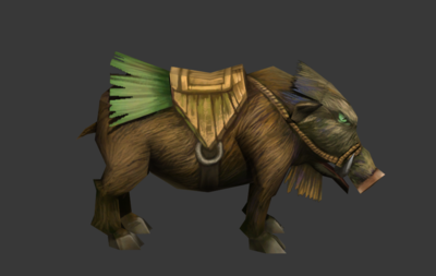 野猪模型豪猪坐骑野猪坐骑