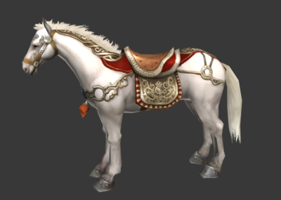 古代战马将军坐骑白马白龙马骏马￥26 .max