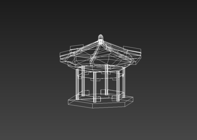 中式建筑           古建          宫殿          六角攒尖亭