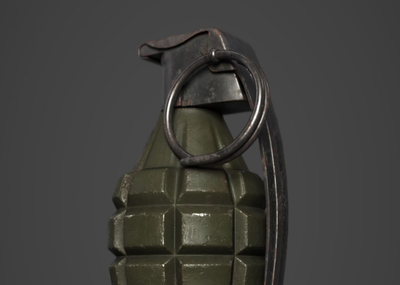 pbr手榴弹模型 手雷 炸弹,震爆弹,震撼弹,眩晕弹,眩晕手榴弹,闪光弹