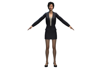 写实商务女性职业女性女青年正装 作品 人物女人 Cg模型网