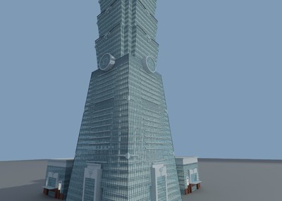 台北101大厦 101大楼 台北*高楼_yeyongwen作品_建筑历史建筑_cg模型