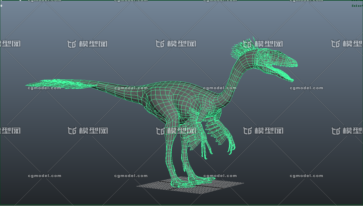 伤齿龙恐龙 Cg模型网 Cgmodel 三维设计师交流互动平台 专注多品类3d模型下载 原创作品分享 软件学习