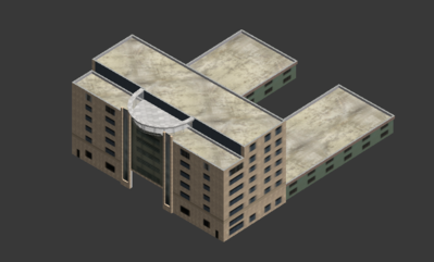 数字城市楼房房子大楼建筑模型5