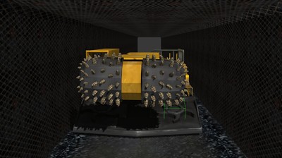 矿井采矿机采矿车采矿(有动画)_晨曦微梦作品_车辆工程车_cg模型网