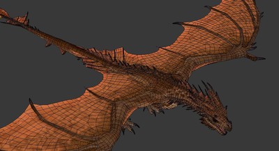 恶龙 西方龙 次世代 包含全套动作 魔龙_ssccb作品_动物神话类_cg模型