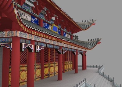 古建筑集合模型-古代场景模型库-3ds Max(.max)模型下载-cg模型网