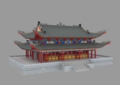 古建筑集合模型-古代场景模型库-3ds Max(.max)模型下载-cg模型网