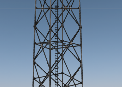 4g 5g基站 联通信号发射塔 电信信号发射塔 移动信号发射模型-公共