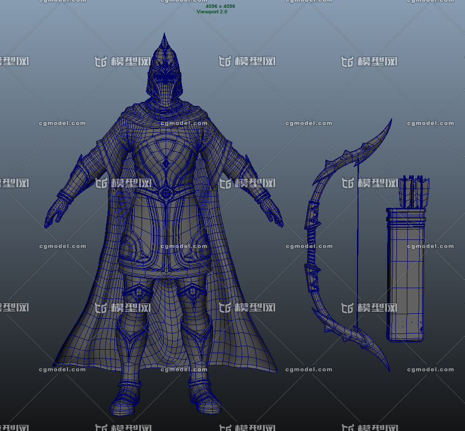 cg模型男弓箭手