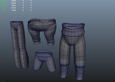 角色裤子基础模型02