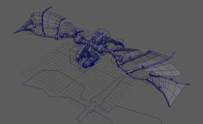 机械鸟,带骨骼,带绑定,maya格式