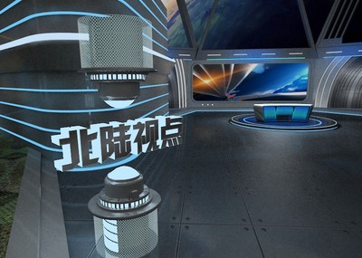 演播室电视台天气预报中心