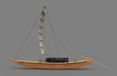 ***古代小船 船模型-古代船/仿古船模型库-Maya(.ma/.mb)模型下载-cg模型网