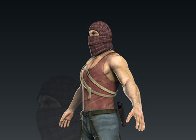 匪徒,土匪,中东匪徒,恐怖分子,极端分子_『cg-render』作品_人物男人