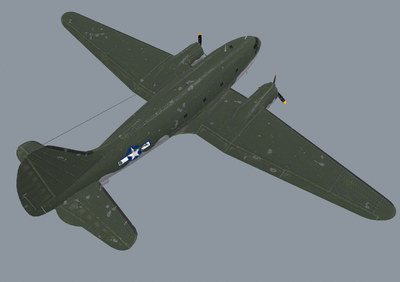 两种涂装的美国c46突击队员运输机 c-46 驼峰航线模型-军用飞机模型库