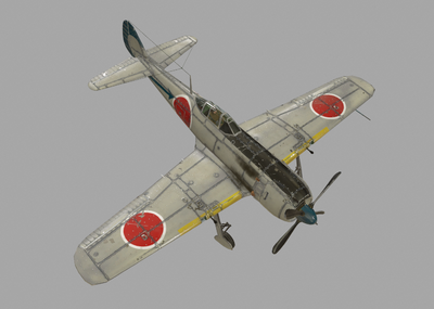 二战名机 日本 四式疾风战斗机 ki84 ki