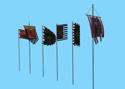 随风飘扬 旗子,战旗,古代战旗,破旧旗子,战后旗子 宋朝战旗 金国战旗
