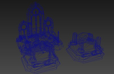 一个不错的灵魂祭坛低模手绘