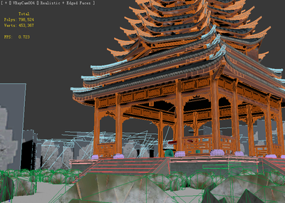 侗族鼓楼 苗族鼓楼 静帧场景_jaycici作品_场景古代场景_cg模型网