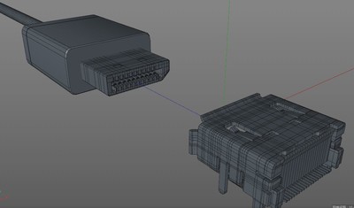 DP Display port displayport 插模型-电脑设备模型库-3ds Max(.max)模型下载-cg模型网