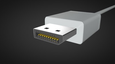 DP Display port displayport 插模型-电脑设备模型库-3ds Max(.max)模型下载-cg模型网