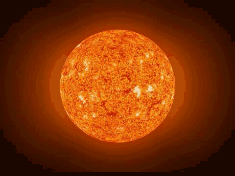 太阳模型带pf粒子日冕动画