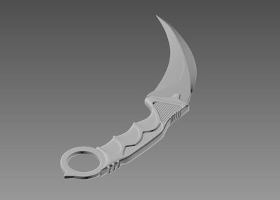 自己做的爪刀_421754作品_武器冷兵器_cg模型网