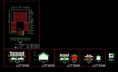 祠堂 農村祠堂 家族祠堂 硬山建築 四合院 古建模型 古建築 古建祠堂