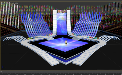 舞美设计,年会,晚会,发布会,晚宴_上中上作品_场景现代场景_cg模型网
