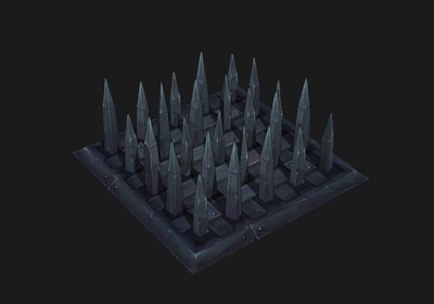 陷阱地刺金属铁机关陷阱