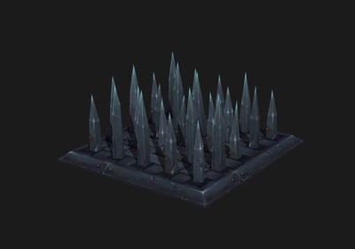 陷阱地刺金属铁机关陷阱