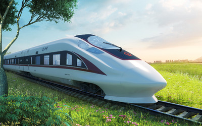 复兴号高铁,高铁火车影视级模型,火车内部结构,详细的