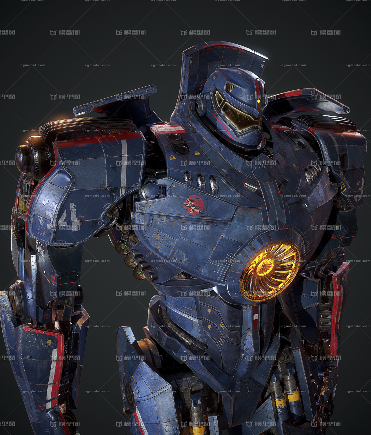 Pacific Rim 环太平洋 主机甲gipsy Danger危险流浪者 Cg模型网 Cgmodel 三维设计师交流互动平台 专注多品类3d模型下载 原创作品分享 软件学习