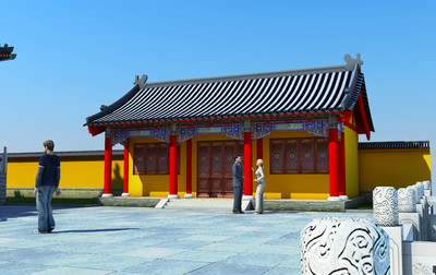 道观 古建寺庙 古建庙宇 寺庙 庙宇 明_艾菲尔设计作品_建筑历史建筑