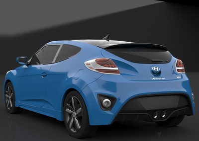 汽車系列--北京現代飛思veloster,飛思,入門跑車,hyundai,韓國,帶渲染