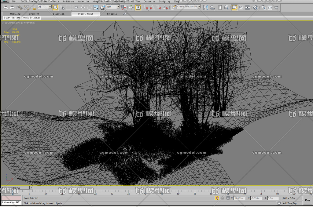雨林 植物模型-自然场景模型库-3ds Max(.max)模型下载-cg模型网