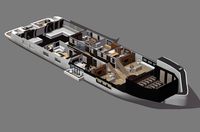 精细游轮 luxury yacht 游轮 豪华游轮 游轮内部结构 七层游轮 私人