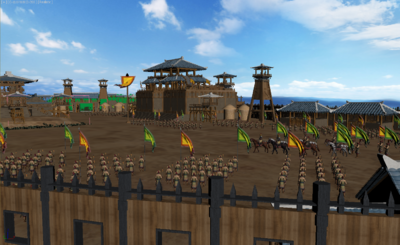 秦汉时期-兵工厂-军队-军营_kk杰子作品_场景古代场景_cg模型网