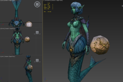 人鱼鱼人水怪水妖美人鱼海底娜迦鱼人