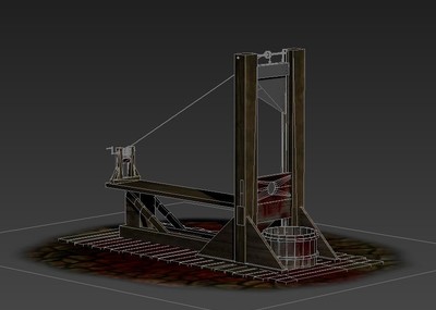 恐怖断头台 草民行刑工具 平民古代刑具 欧洲刑法工具 vr虚拟砍头