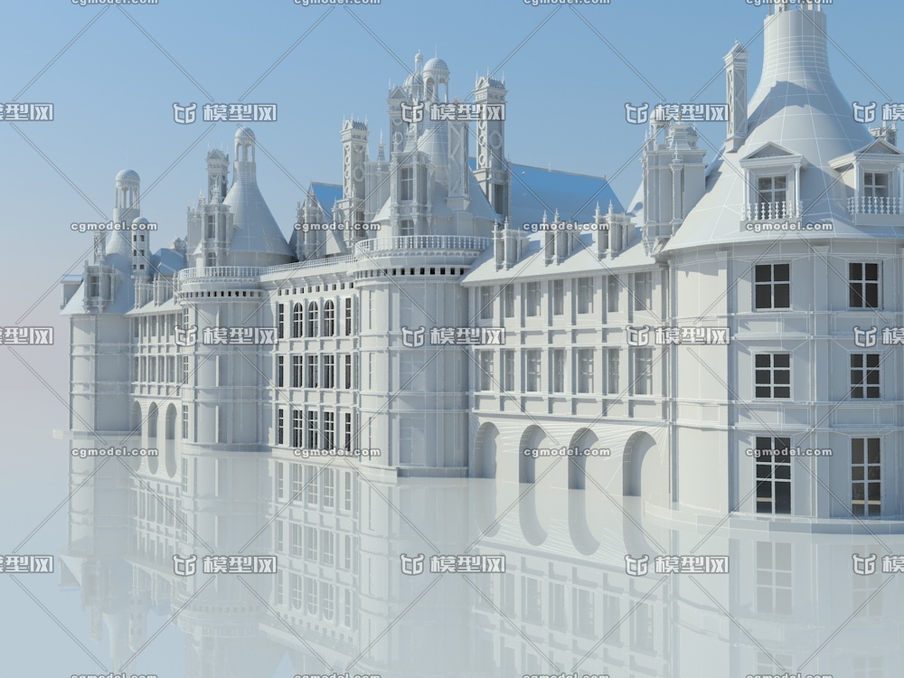 香波堡——法国城堡 欧式建筑_yy莹作品_建筑历史建筑_cg模型网