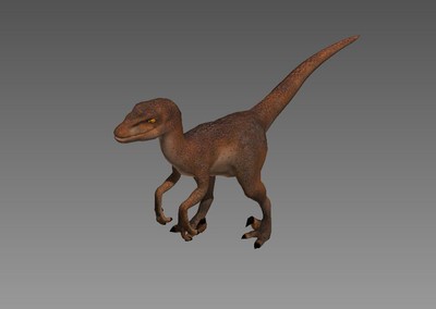 次时代模型_恐龙_迅猛龙_暴掠龙_带法线贴图_恐龙世界