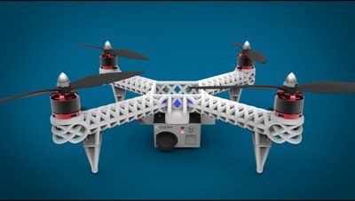 航拍无人机可用3d打印机打印的无人机