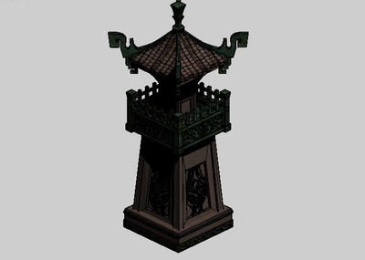 瞭望塔 箭塔模型-古代场景模型库-3ds Max(.max)模型下载-cg模型网