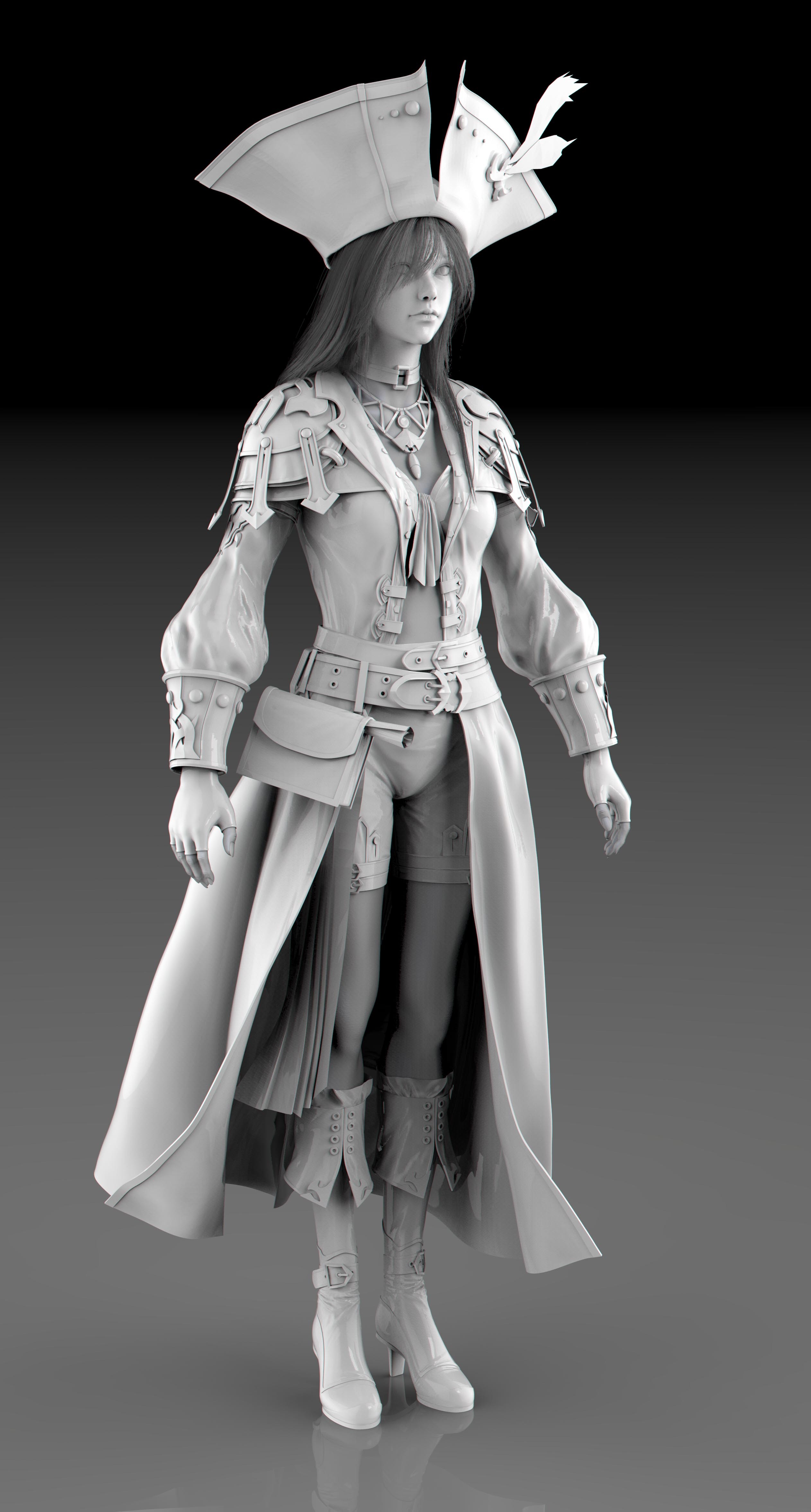 2018_模型 _白模 模型 - 角色/人物/生物 - 作品模型 - CG模型网