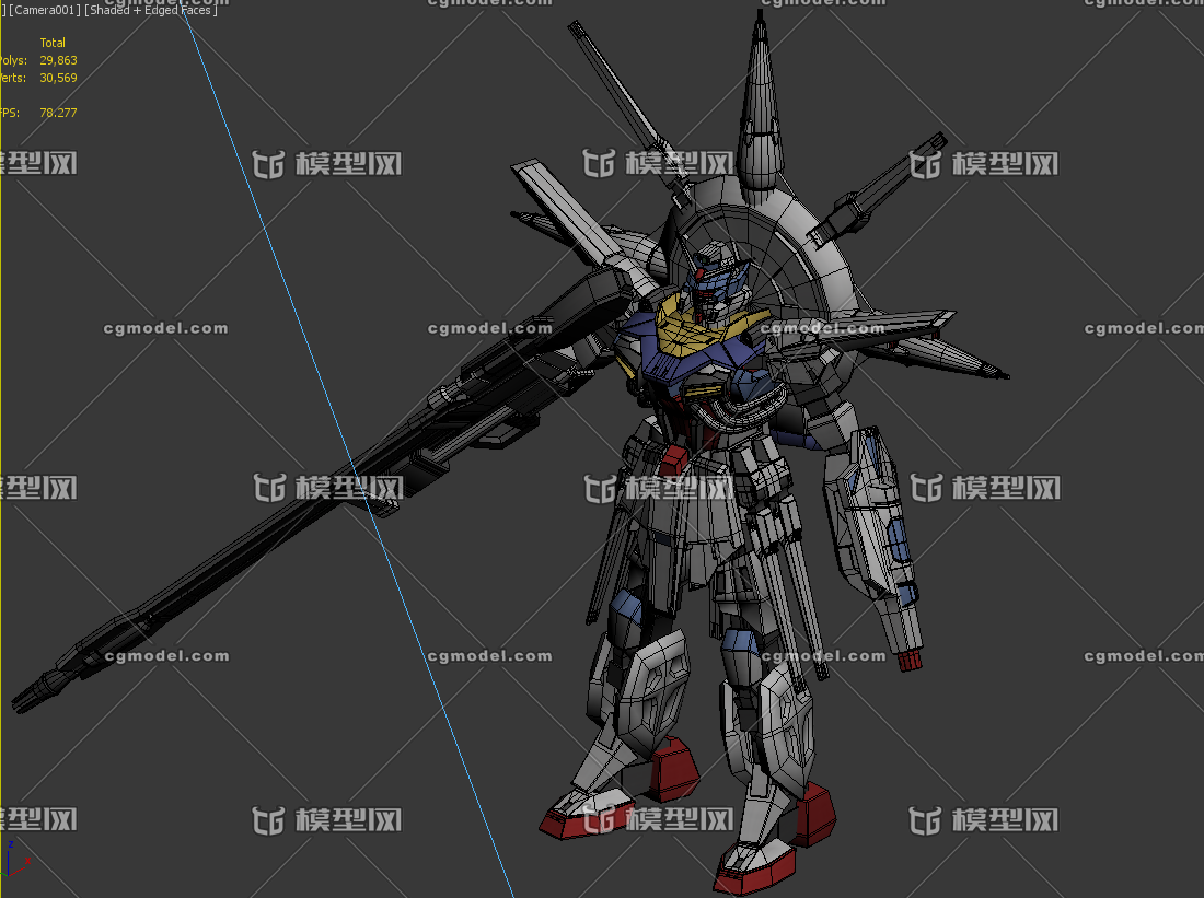 高達機械3d模型_871214537作品_機械/器械電機部件_cg模型網