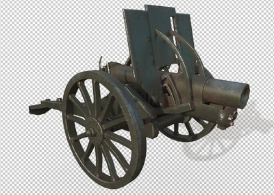 九二式步兵炮 大炮 炮筒 武器 火炮 红军武器 战争机器 模型-火炮器械
