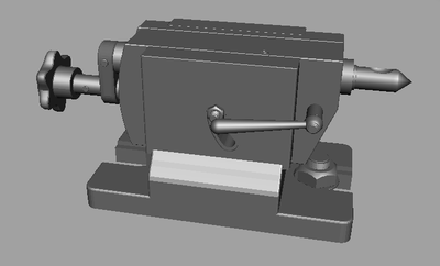 数控车床尾座_不会飞的超人作品_机械/器械工业设备_cg模型网